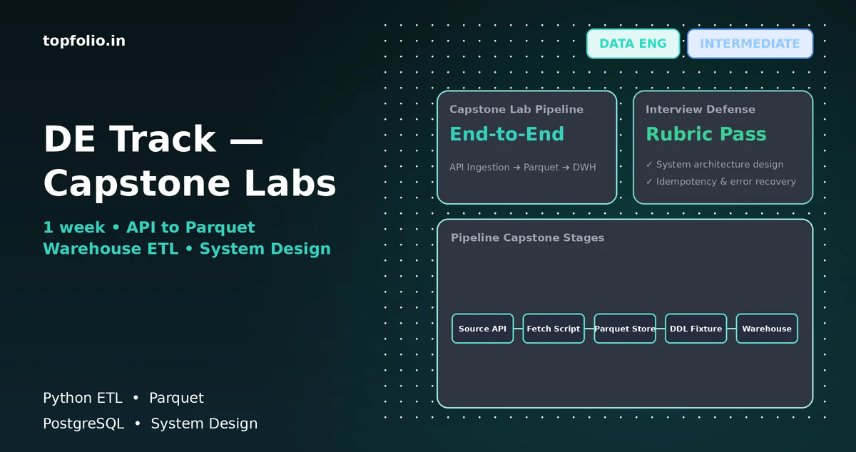 DE Track — Capstone Labs