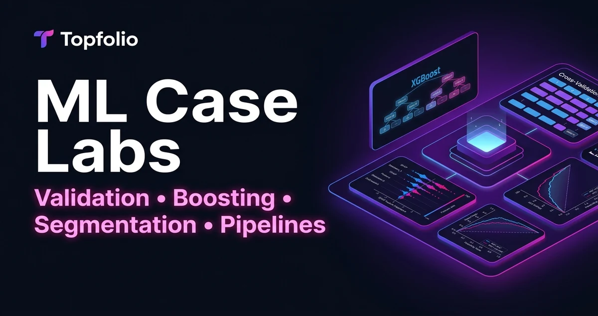 ML Case Labs — Validation, Boosting, Segmentation, Pipelines